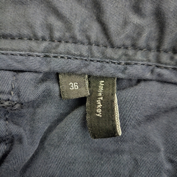 Theory Chino Shorts Navy Blue Flat Front Bermuda Short Mens 36 - Picture 4 of 6